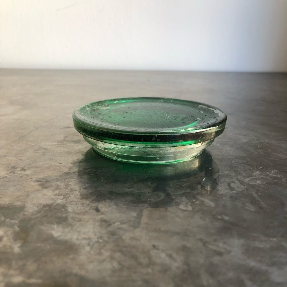 Vintage Glass Ashtray or Lid